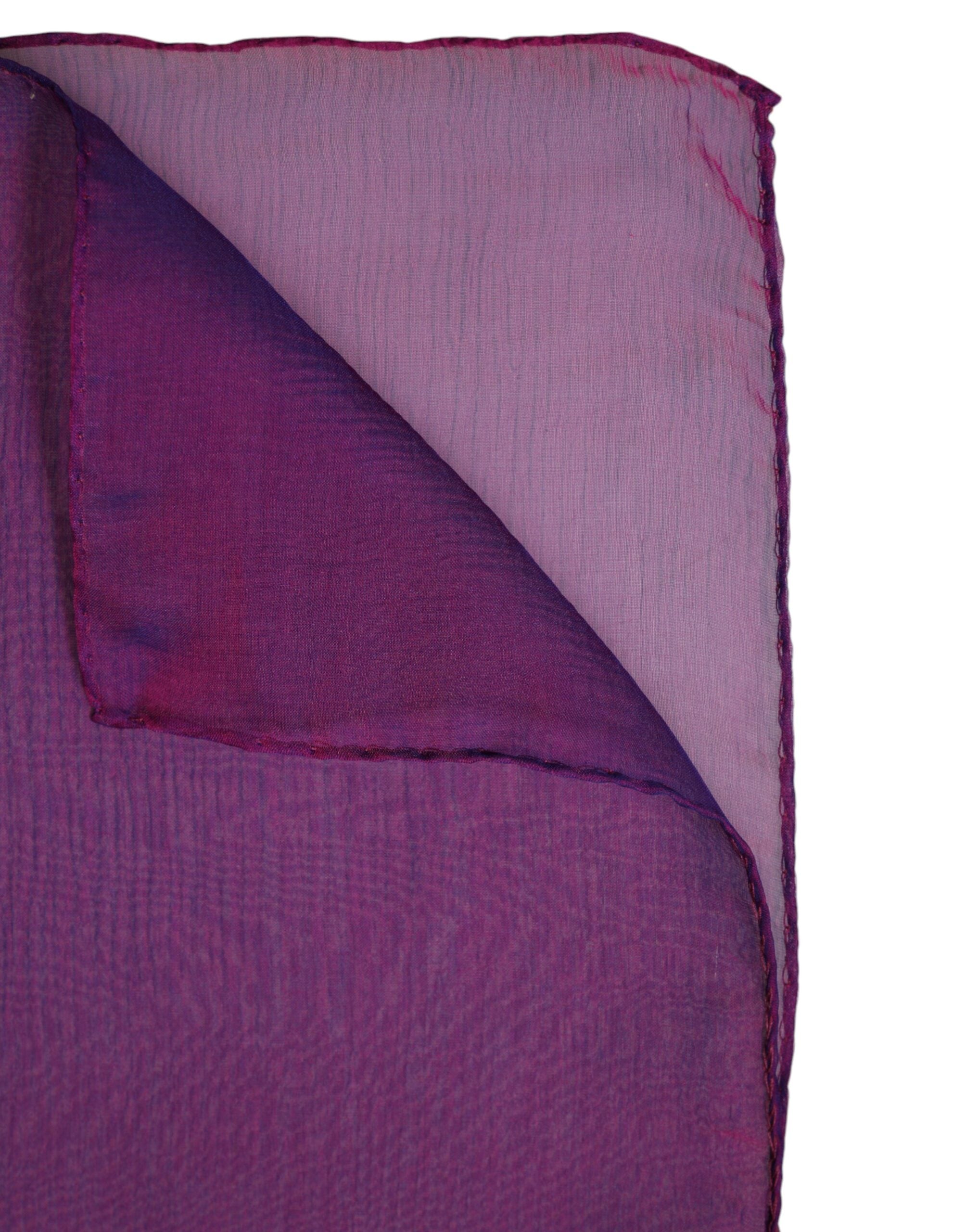 Purple Silk Rectangle Wrap Shawl Scarf - ventzia