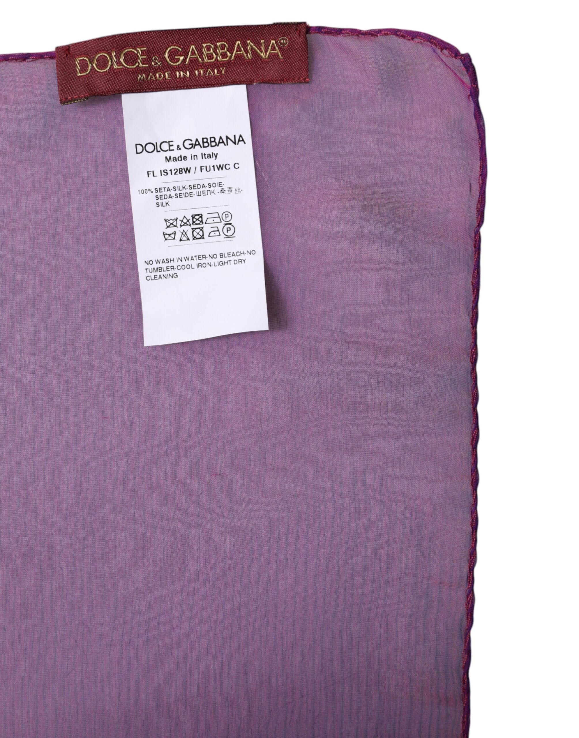 Purple Silk Rectangle Wrap Shawl Scarf - ventzia