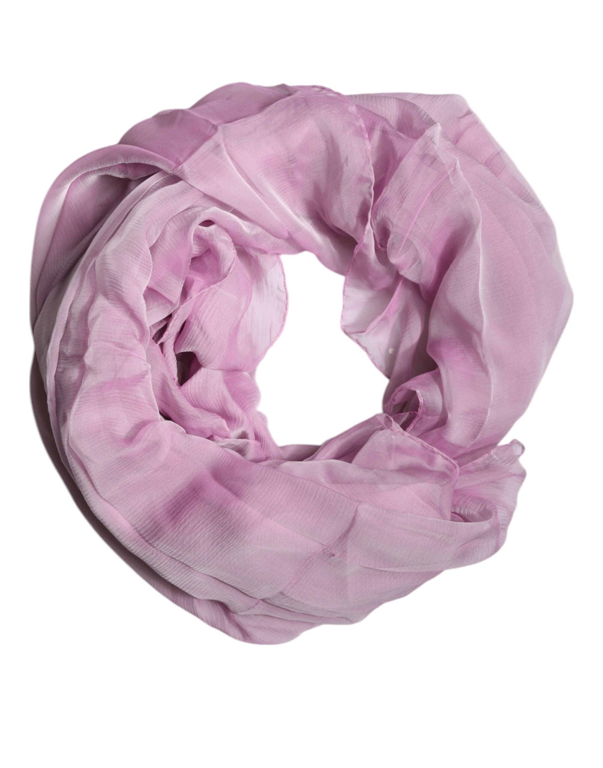 Pink Silk Rectangle Women Wrap Shawl Scarf - ventzia