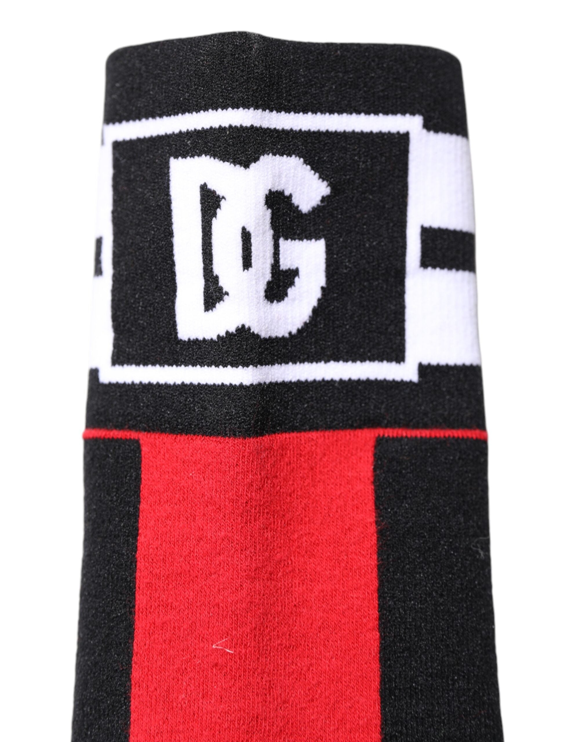 Red Cotton Stretch Printed Socks - ventzia
