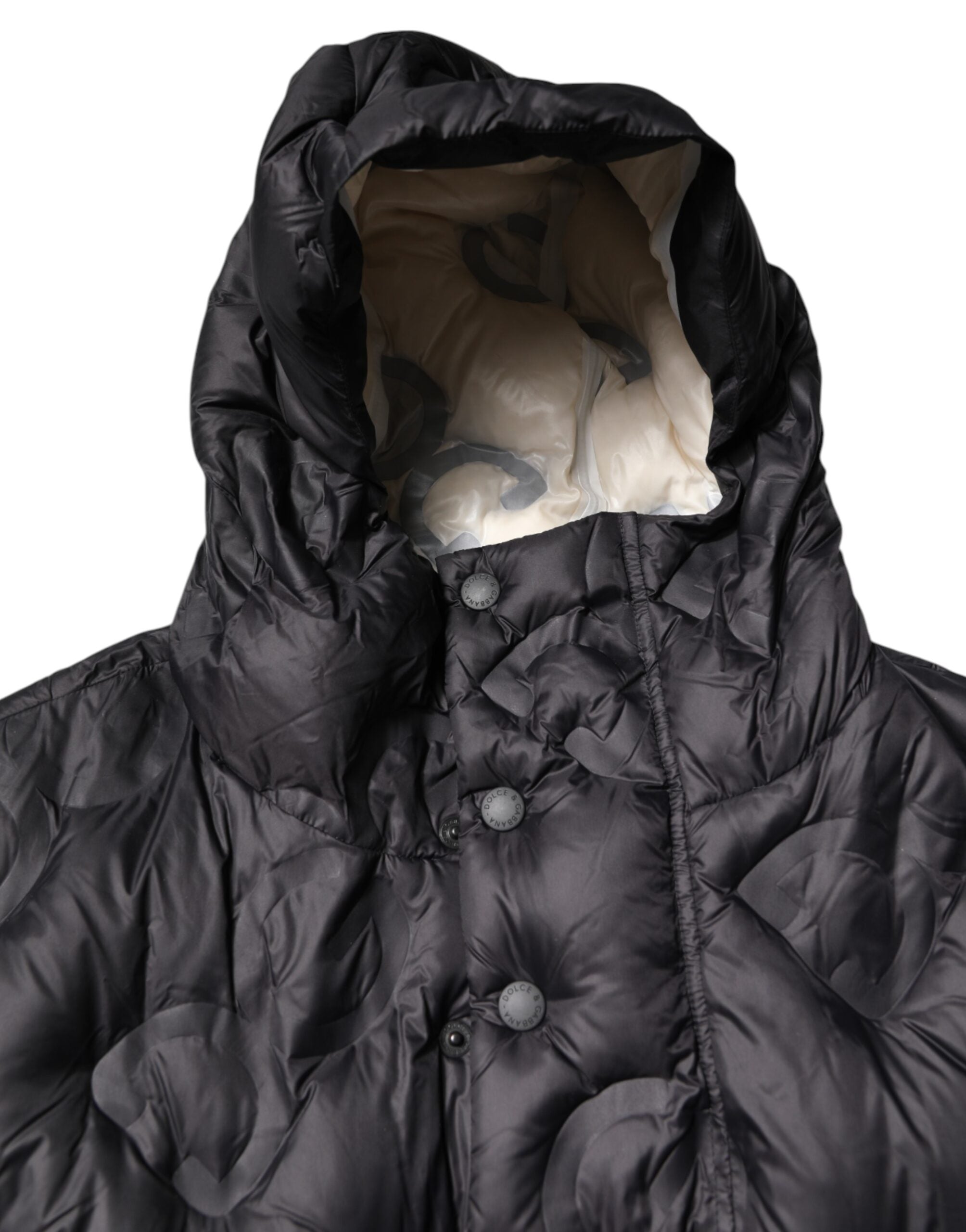 Black Hooded Parka Coat Winter Jacket - ventzia