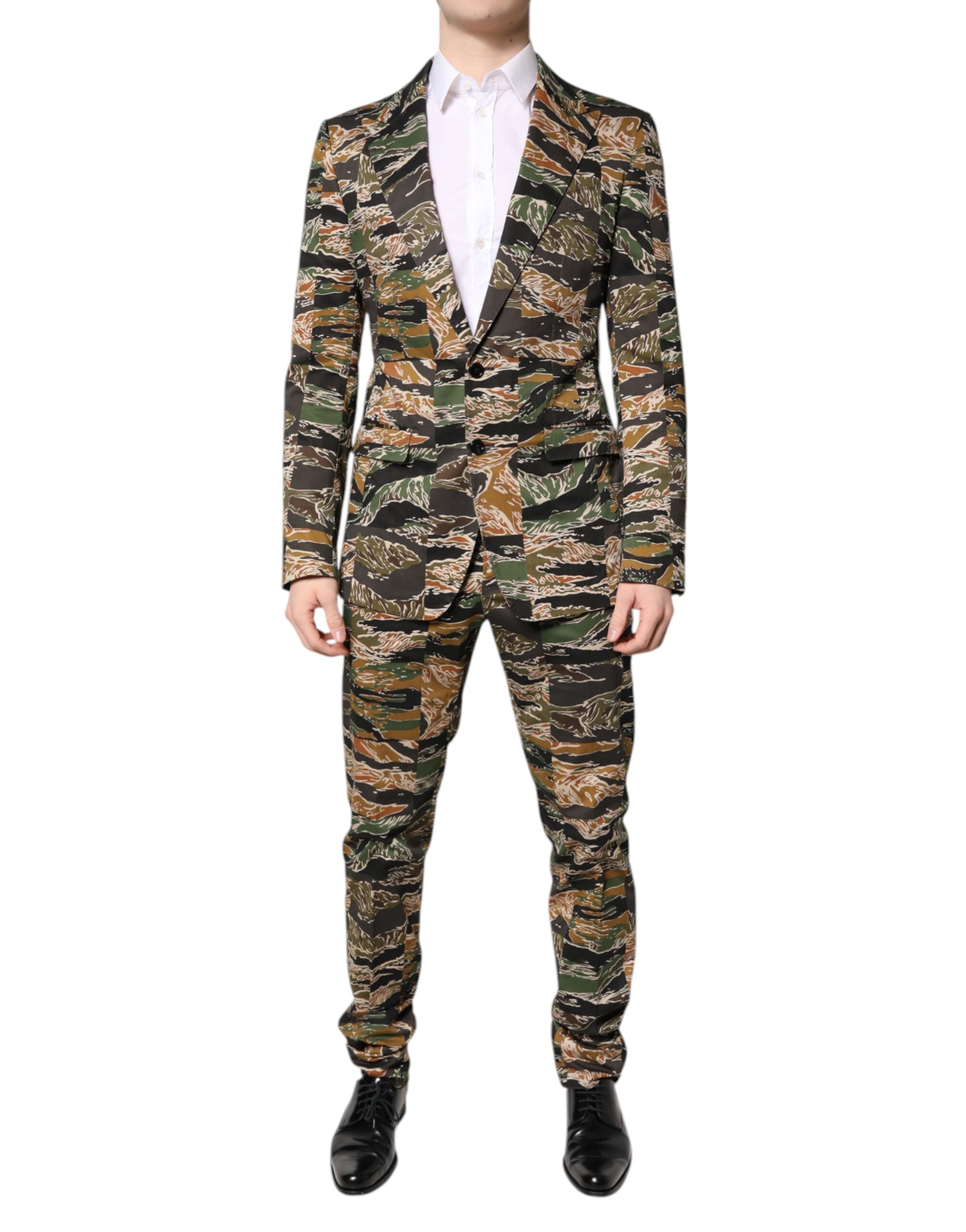 Multicolor TAORMINA Single Breasted 2 Piece Suit - ventzia