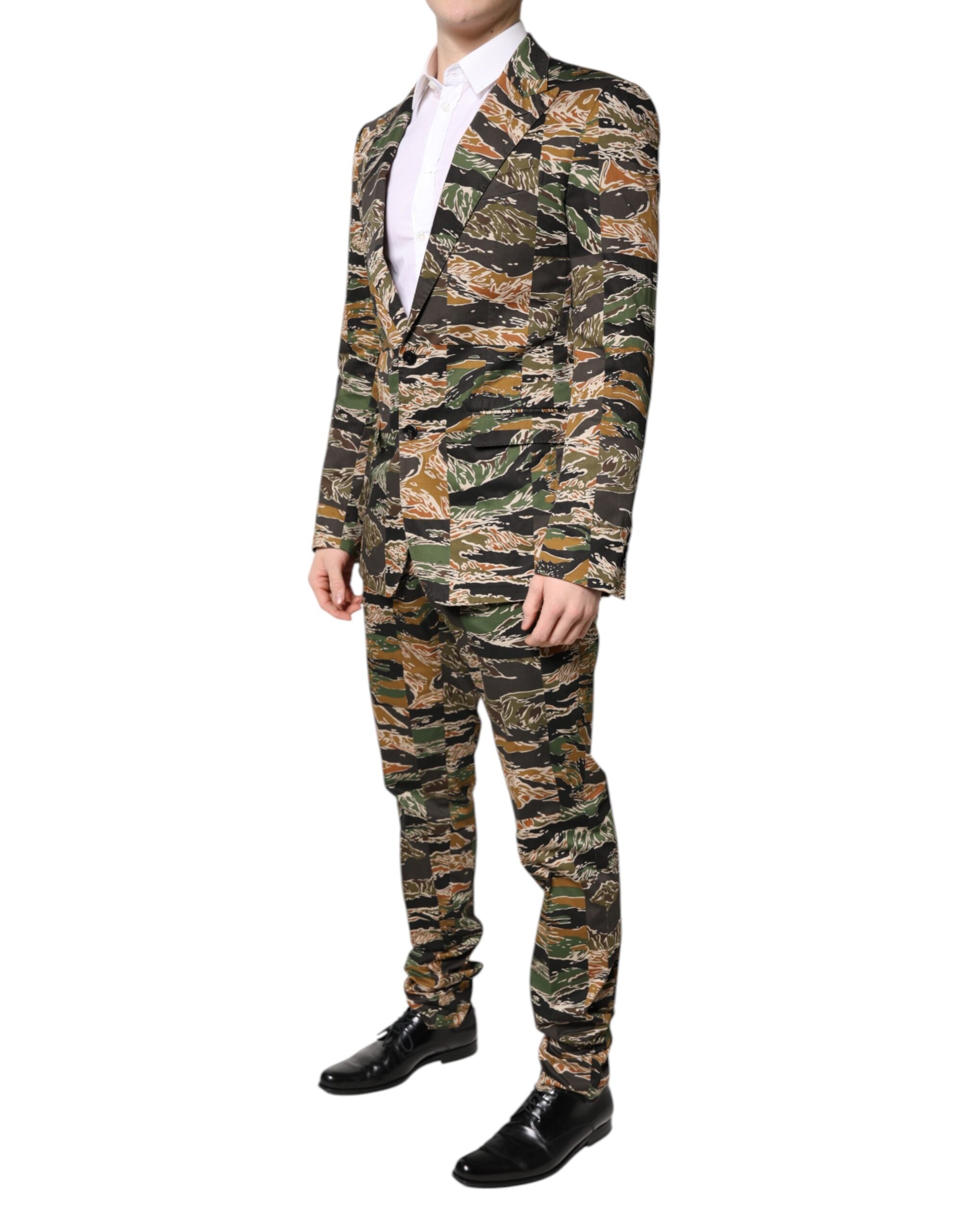 Multicolor TAORMINA Single Breasted 2 Piece Suit - ventzia