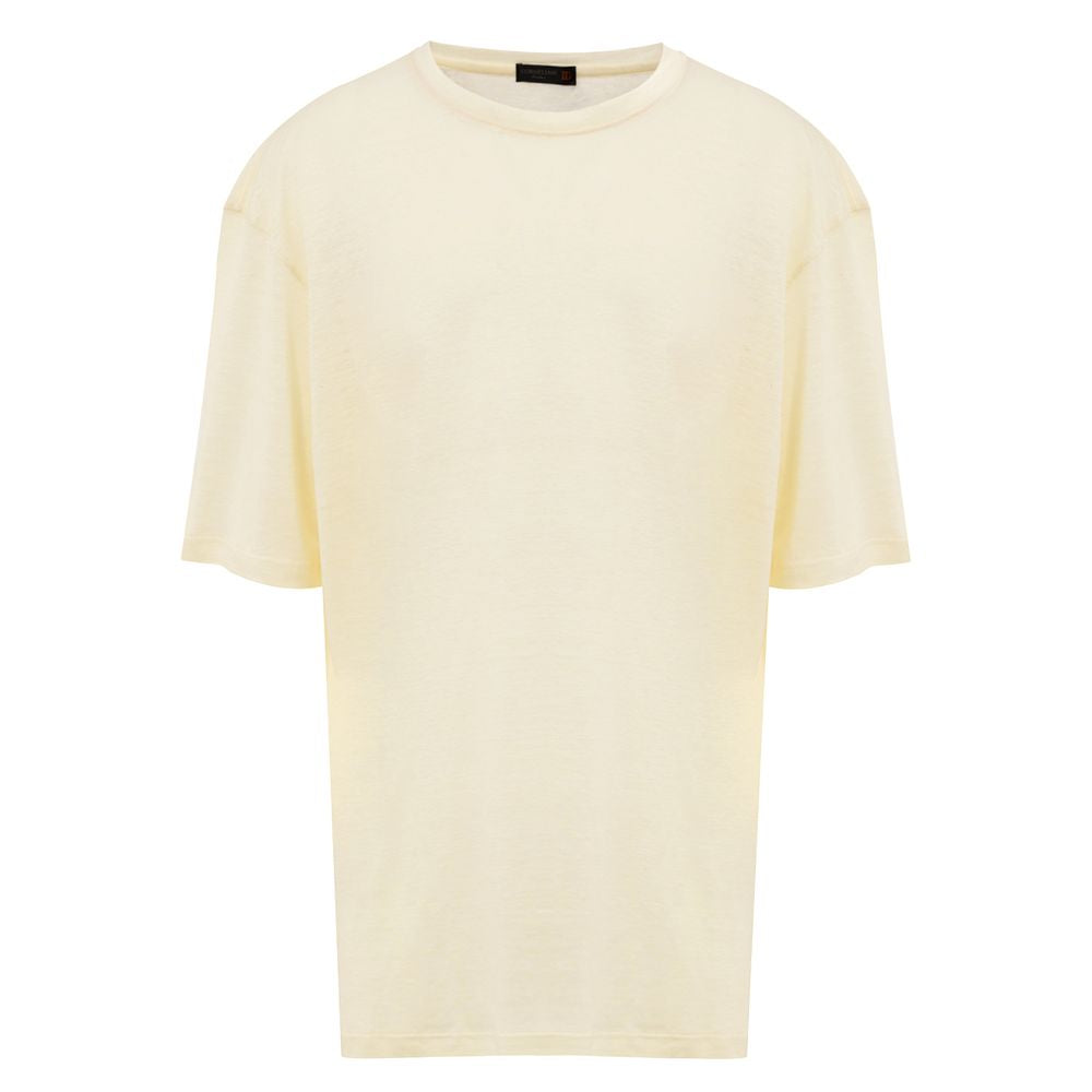 Yellow Linen T-Shirt - ventzia