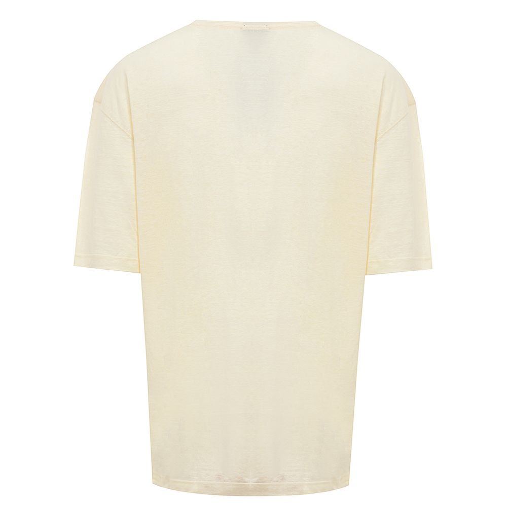 Yellow Linen T-Shirt - ventzia