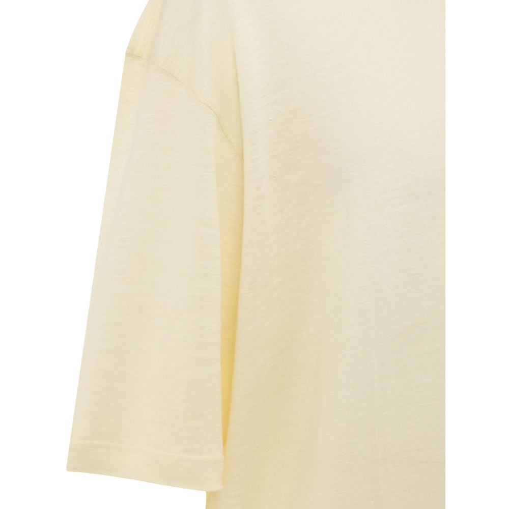Yellow Linen T-Shirt - ventzia