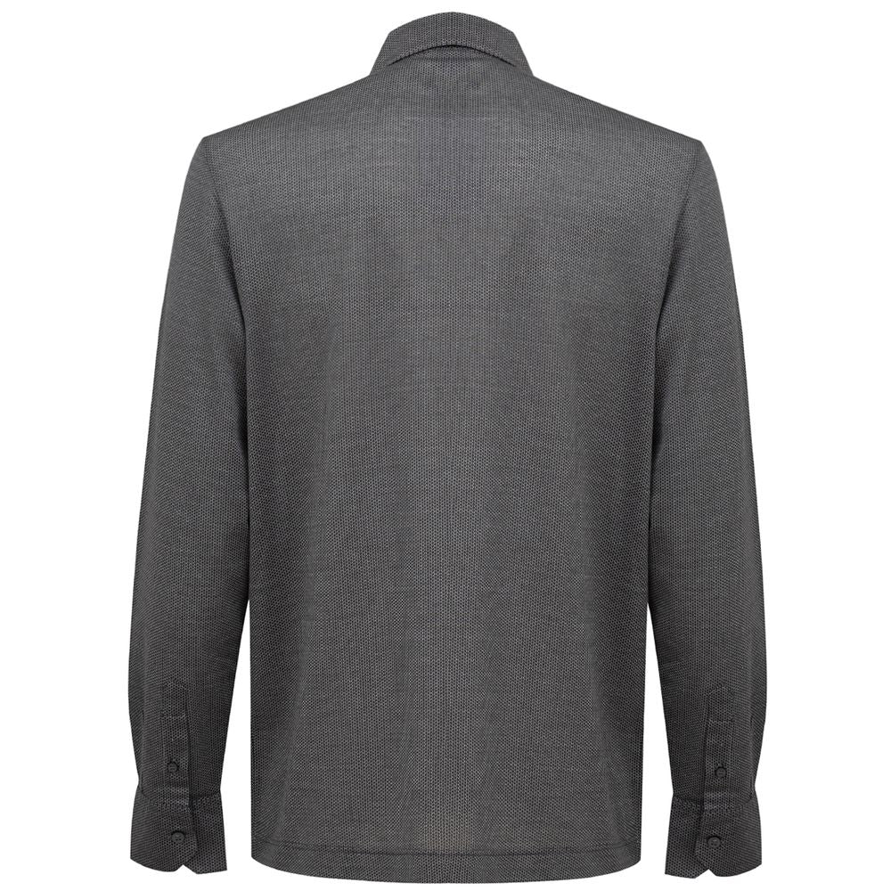 Gray Cotton Shirt - ventzia