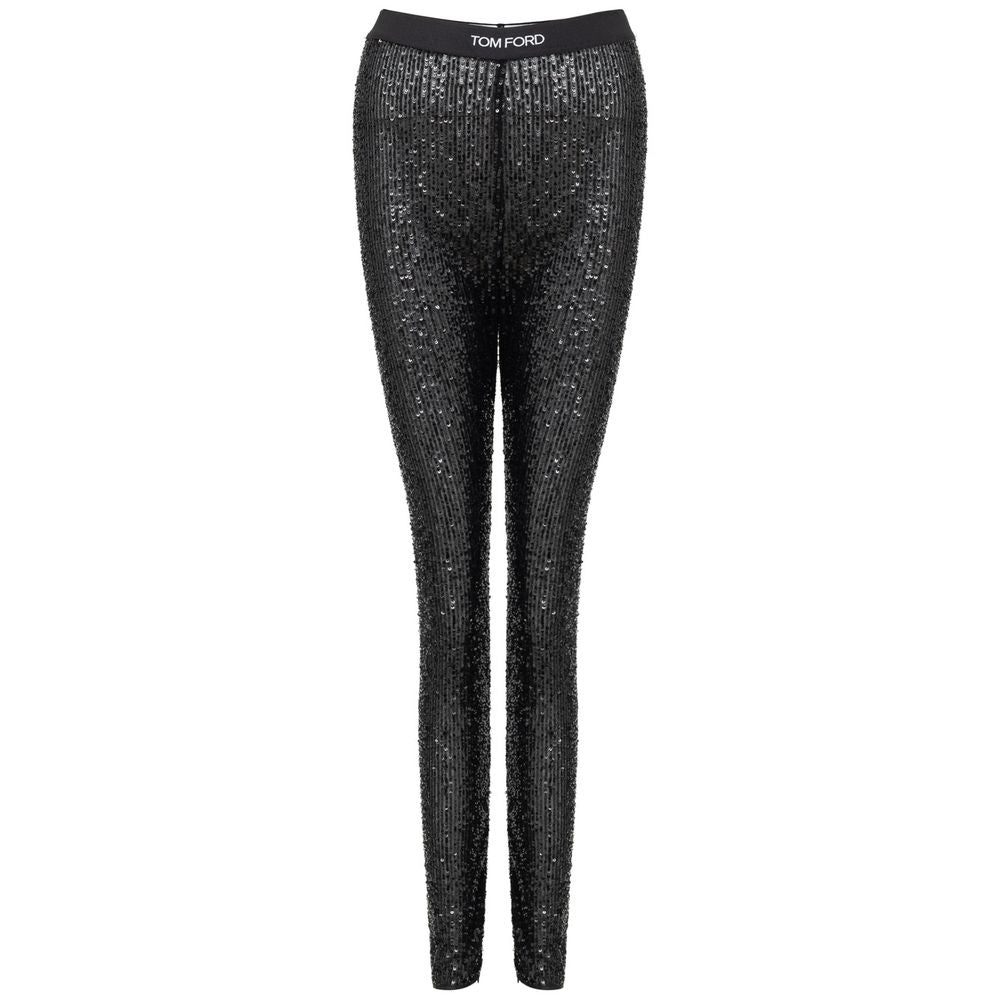 Black Polyester Joggers Workout Pant - ventzia