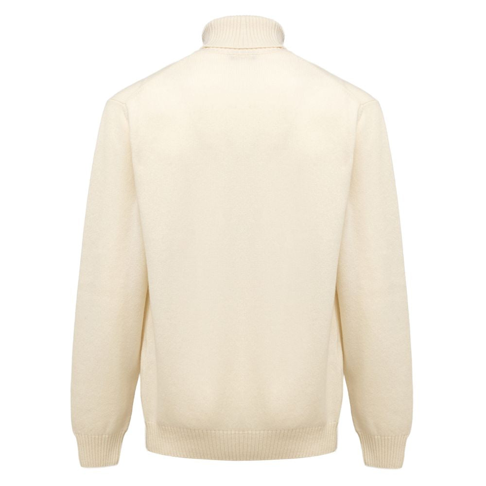 White Cashmere Turtleneck - ventzia