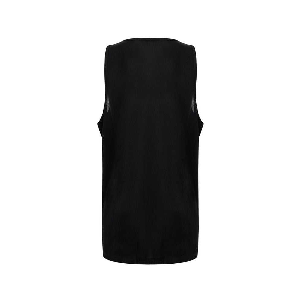 Black Viscose Tank Top - ventzia