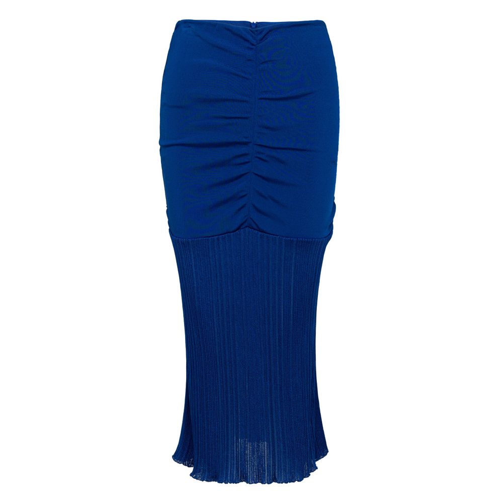 Blue Viscose Midi - ventzia