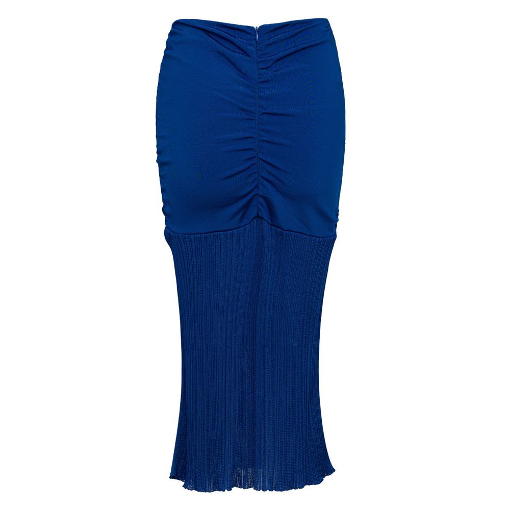Blue Viscose Midi - ventzia