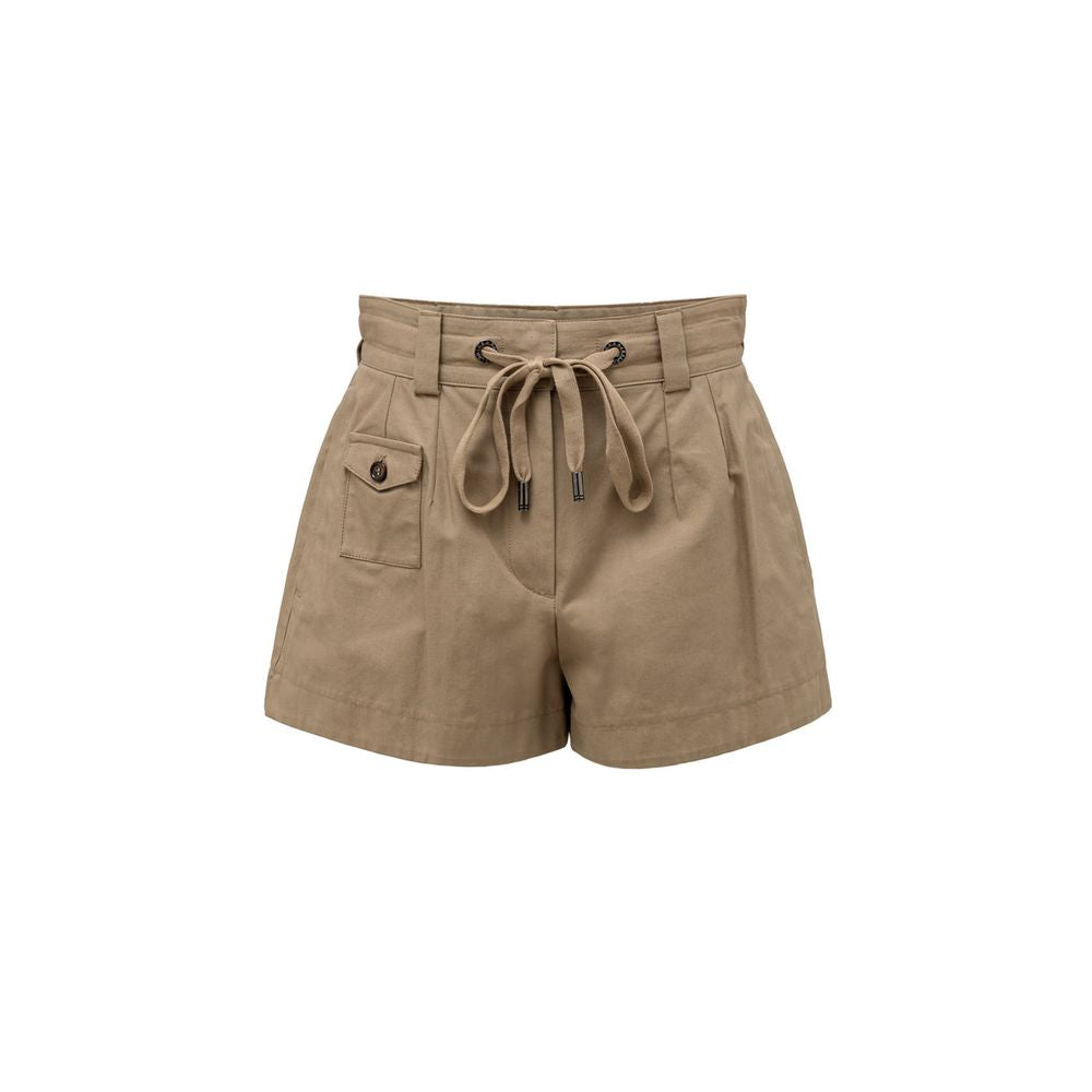 Beige Cotton Bermuda - ventzia