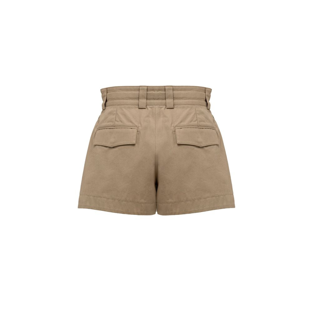 Beige Cotton Bermuda - ventzia