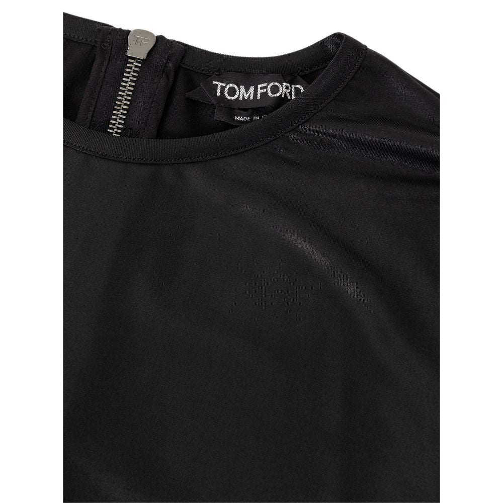 Black Viscose Long Sleeve - ventzia