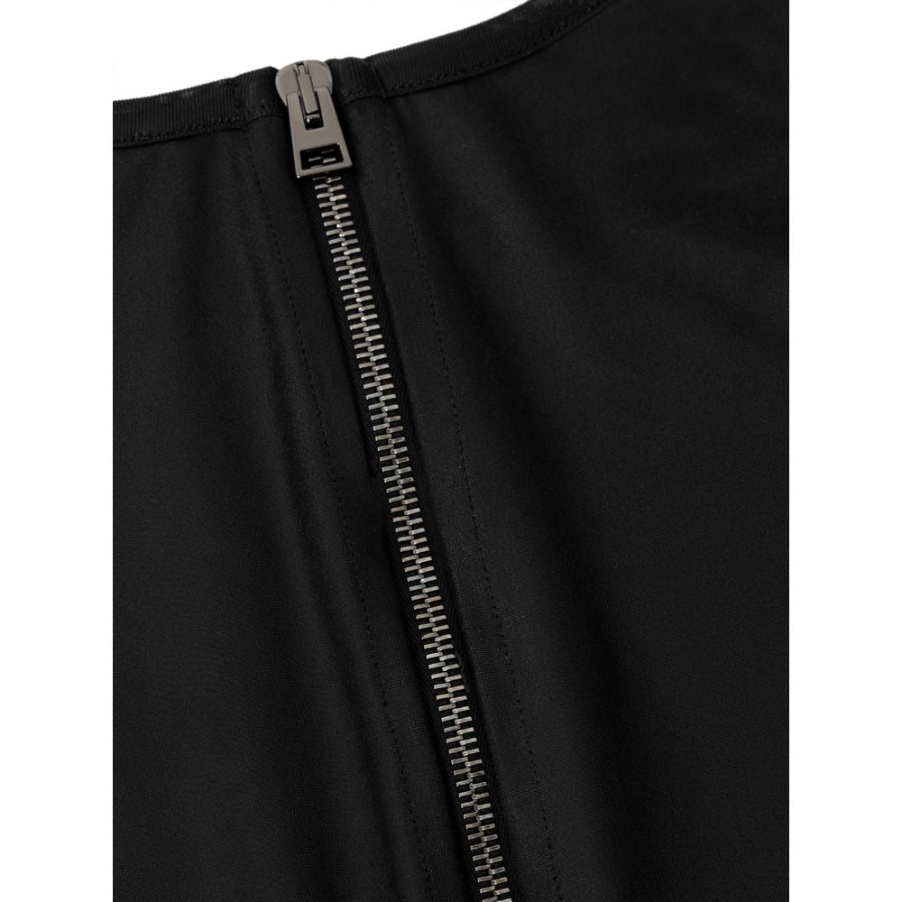 Black Viscose Long Sleeve - ventzia
