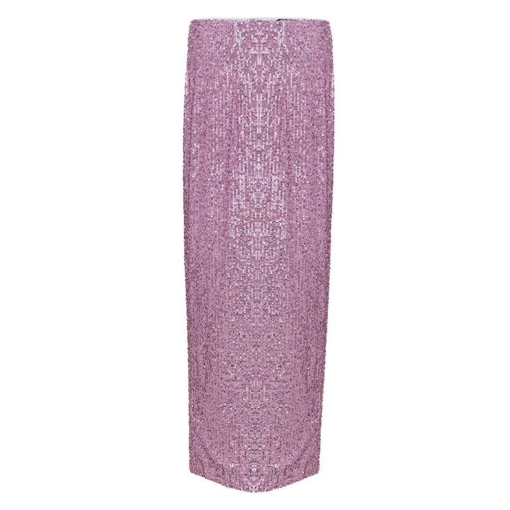 Pink Polyester Skirt - ventzia