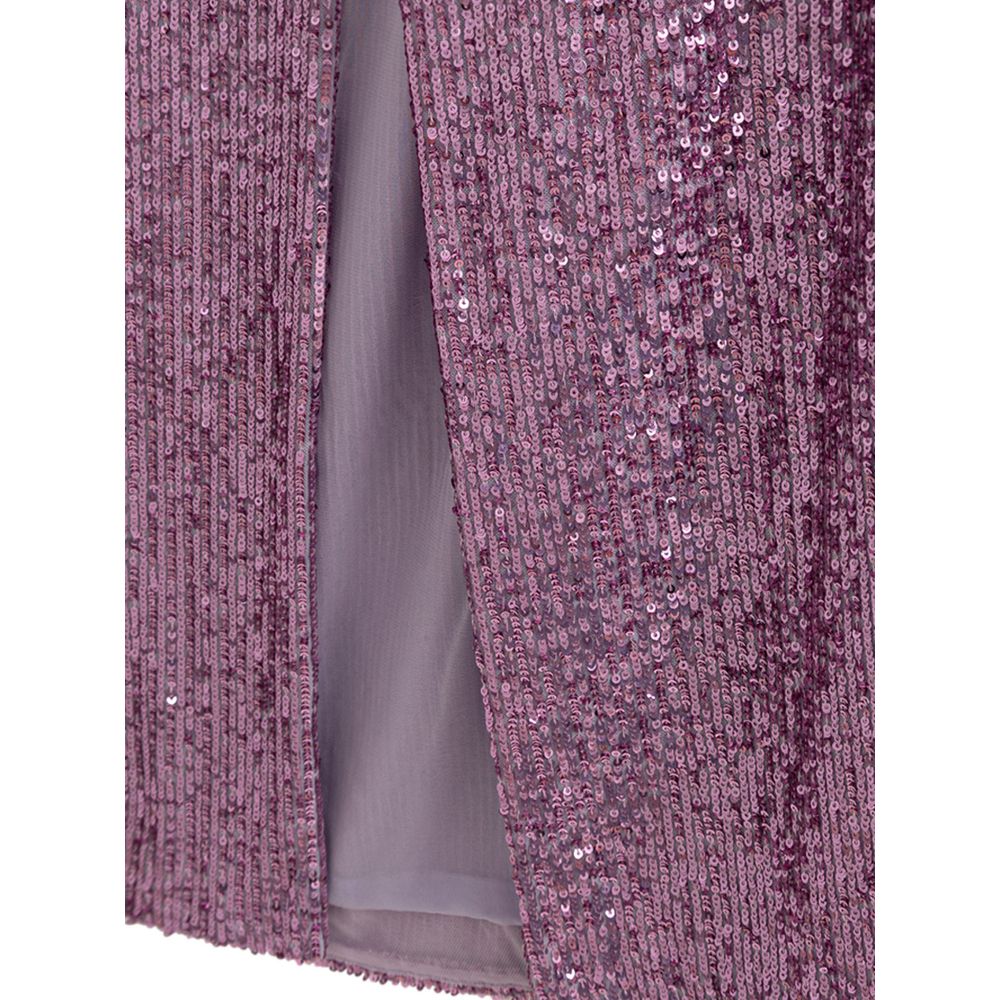 Pink Polyester Skirt - ventzia