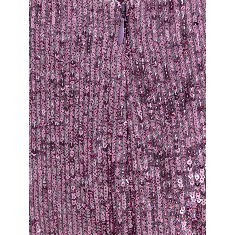 Pink Polyester Skirt - ventzia