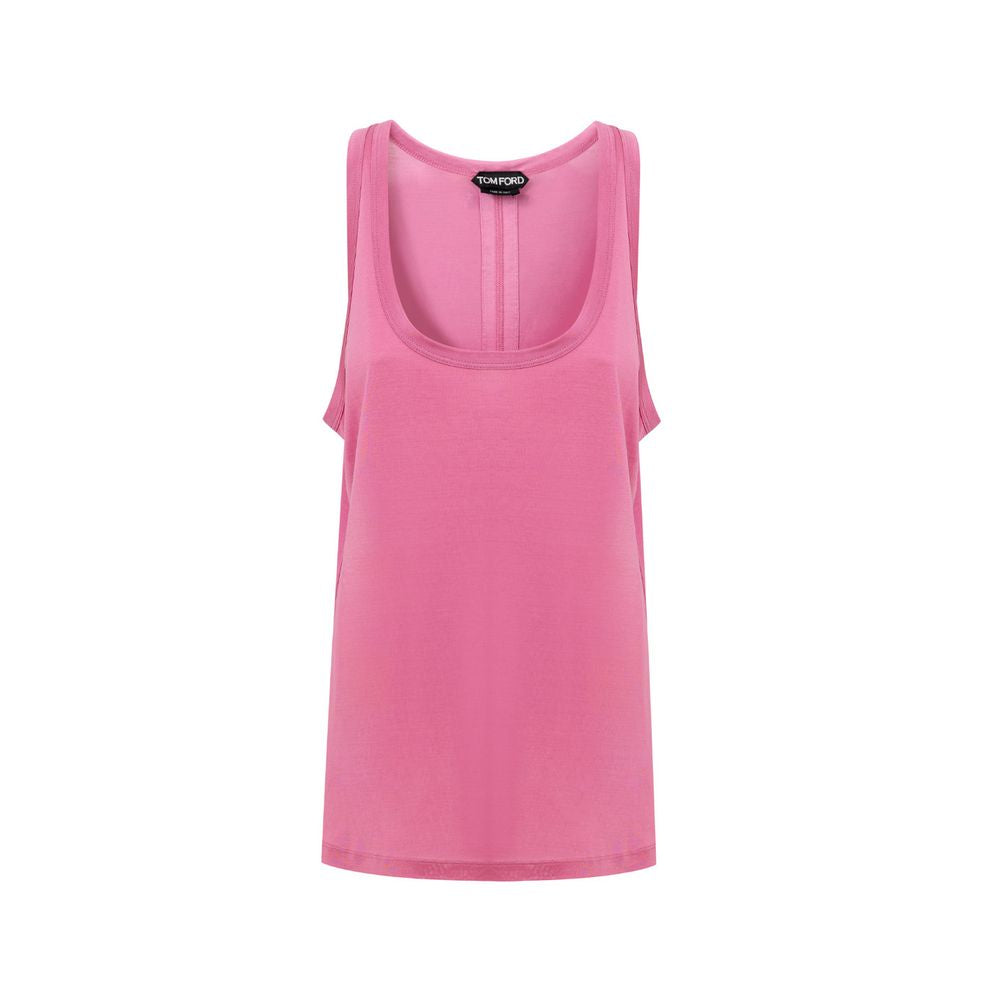 Pink Silk Tank Top - ventzia