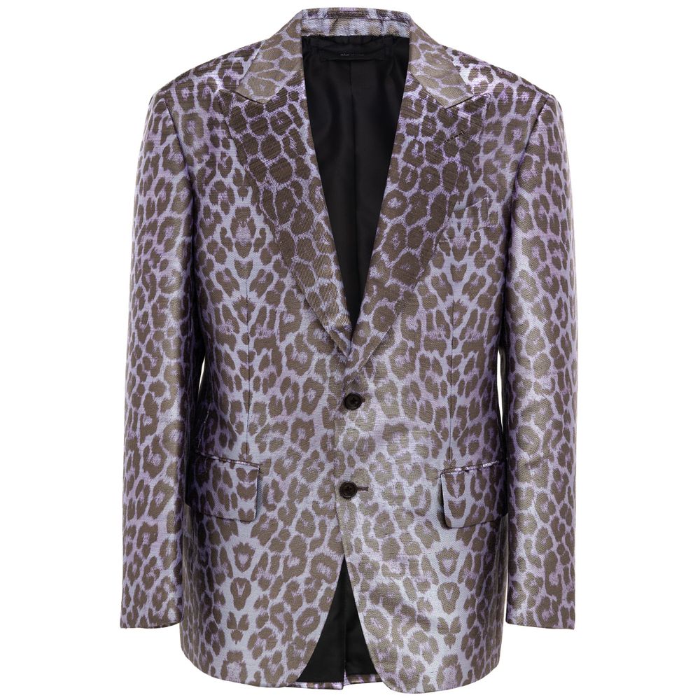 Purple Viscose Suit & Blazer - ventzia