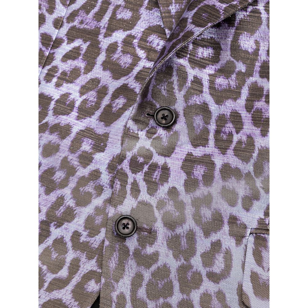 Purple Viscose Suit & Blazer - ventzia
