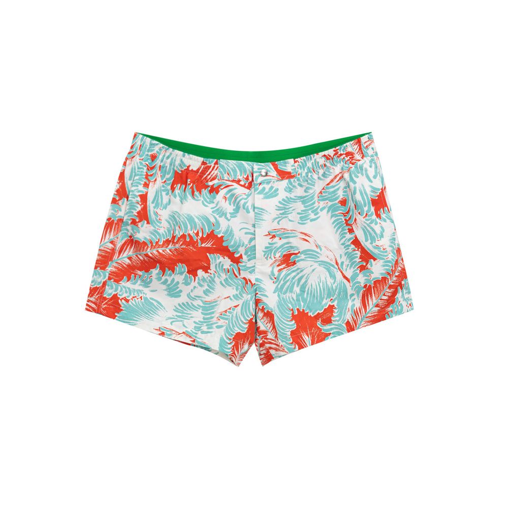 White Polyamide Swim Short - ventzia