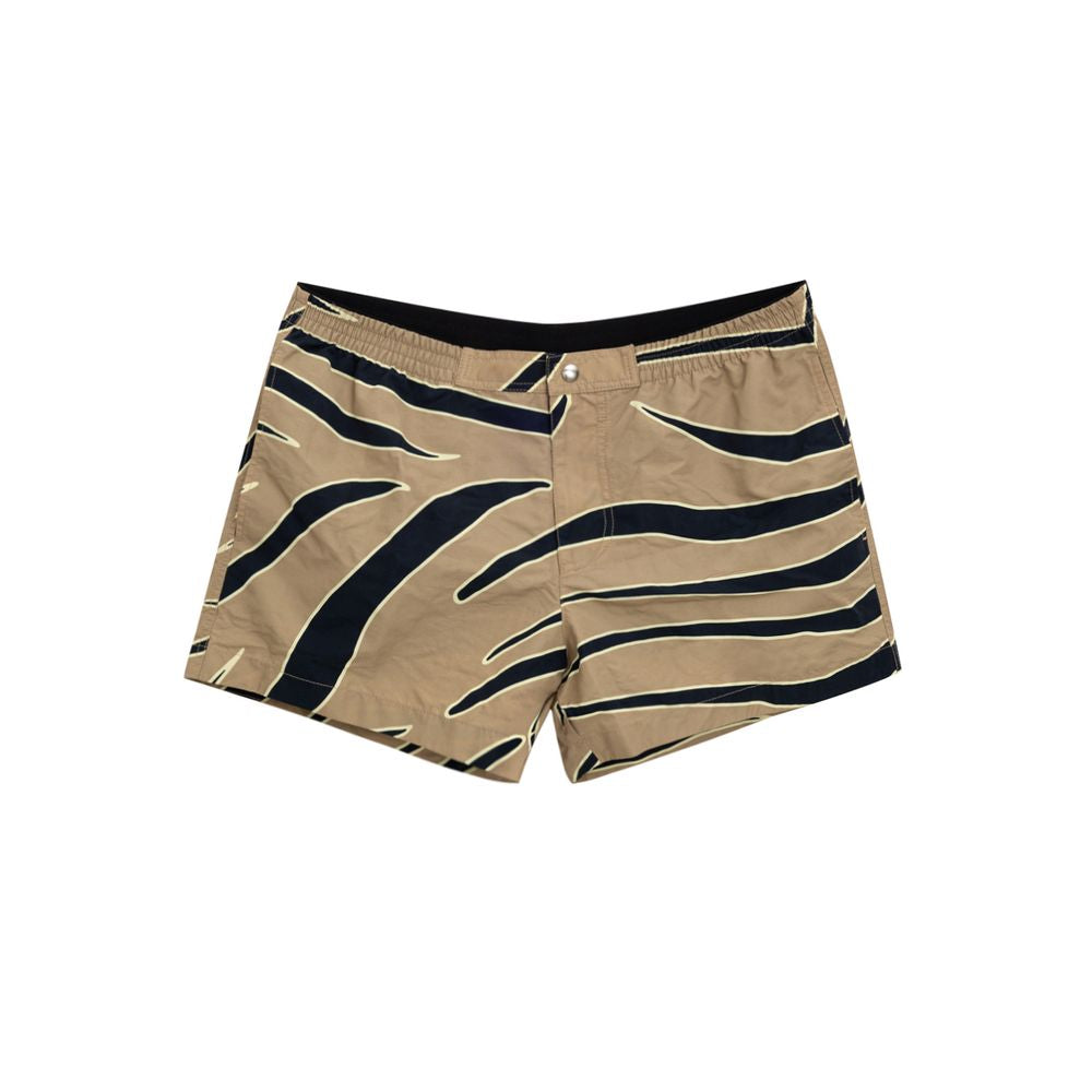 Beige Polyamide Swim Short - ventzia