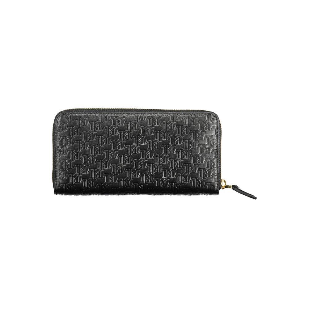 Black Leather Women Wallet - ventzia
