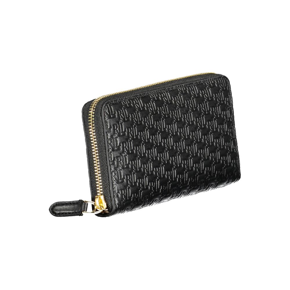 Black Leather Women Wallet - ventzia