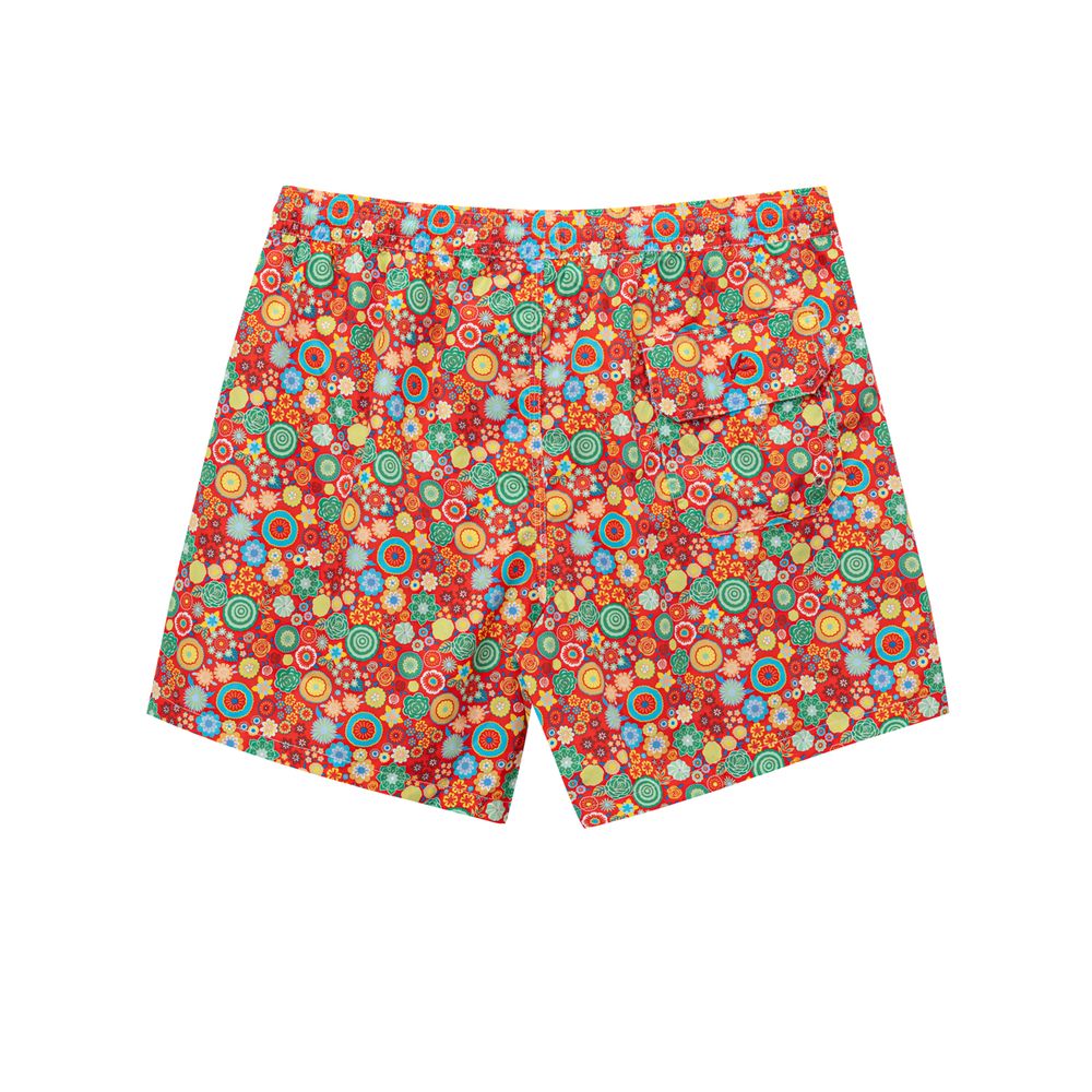 Red Polyester Swim Short - ventzia