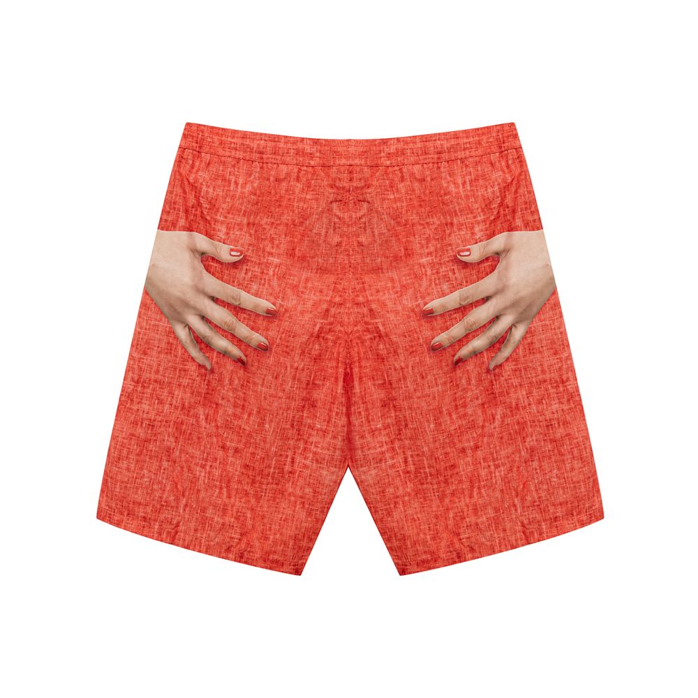 Red Polyester Swim Short - ventzia
