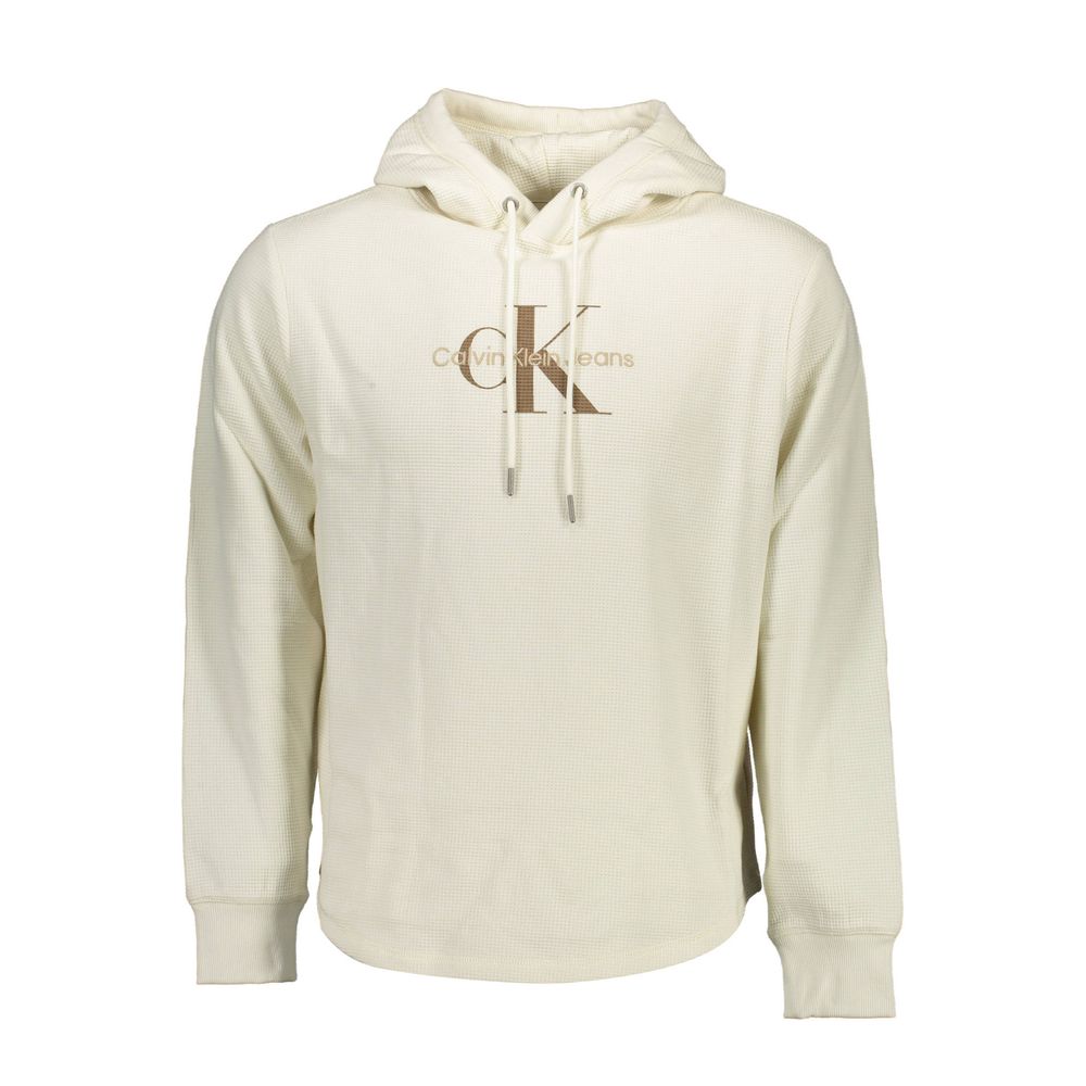 White Cotton Men Sweater - ventzia