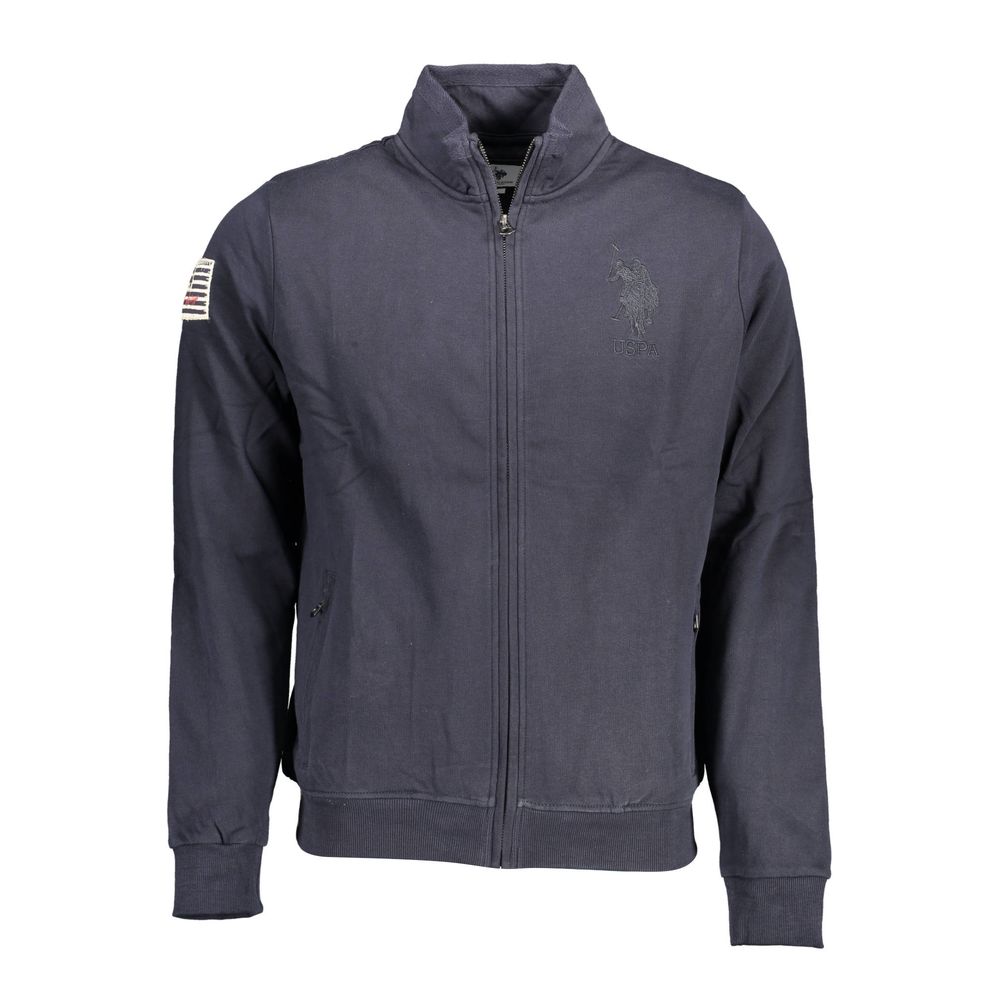 Blue Cotton Men Sweater - ventzia