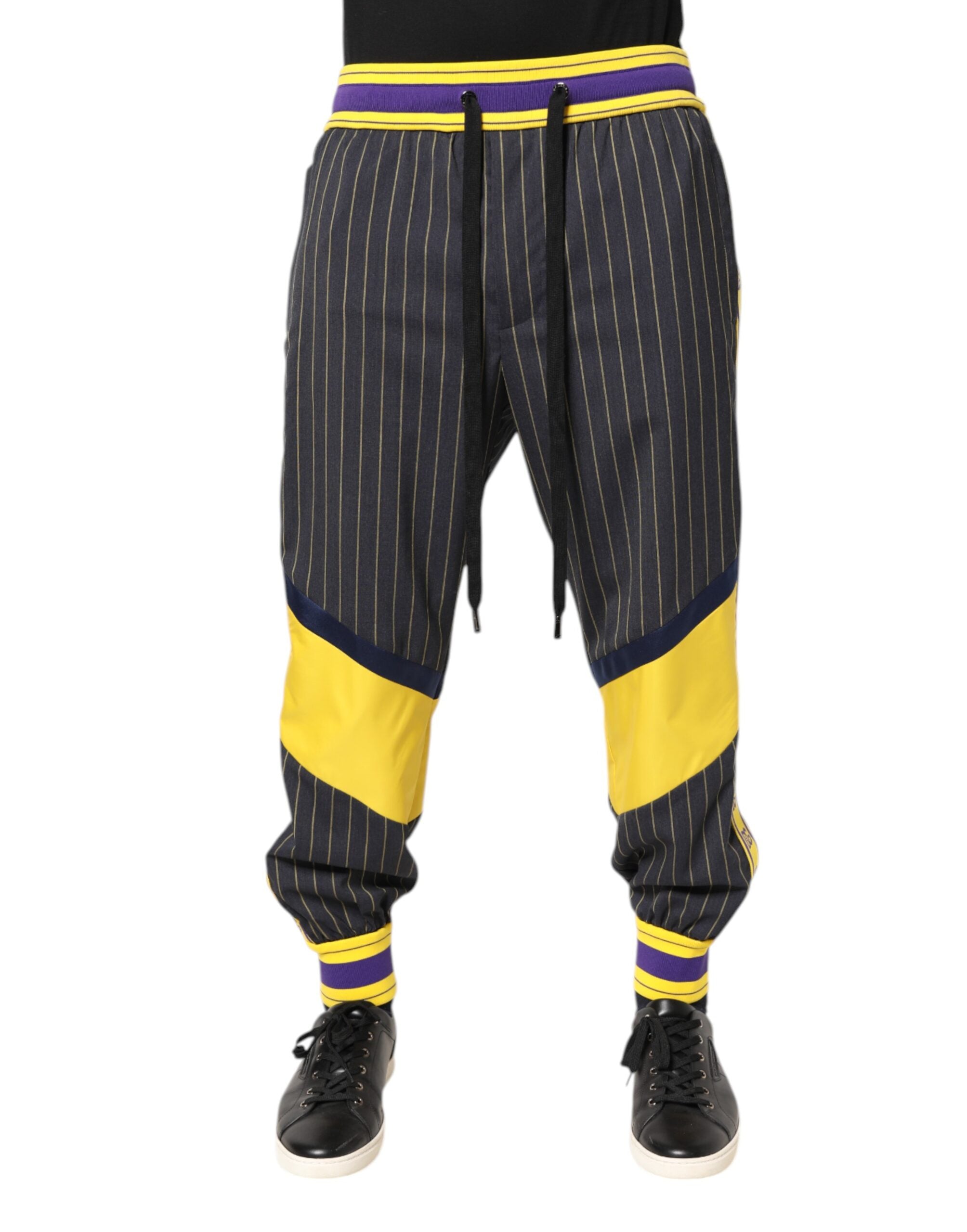 Multicolor Cotton Men Jogger Pants - ventzia