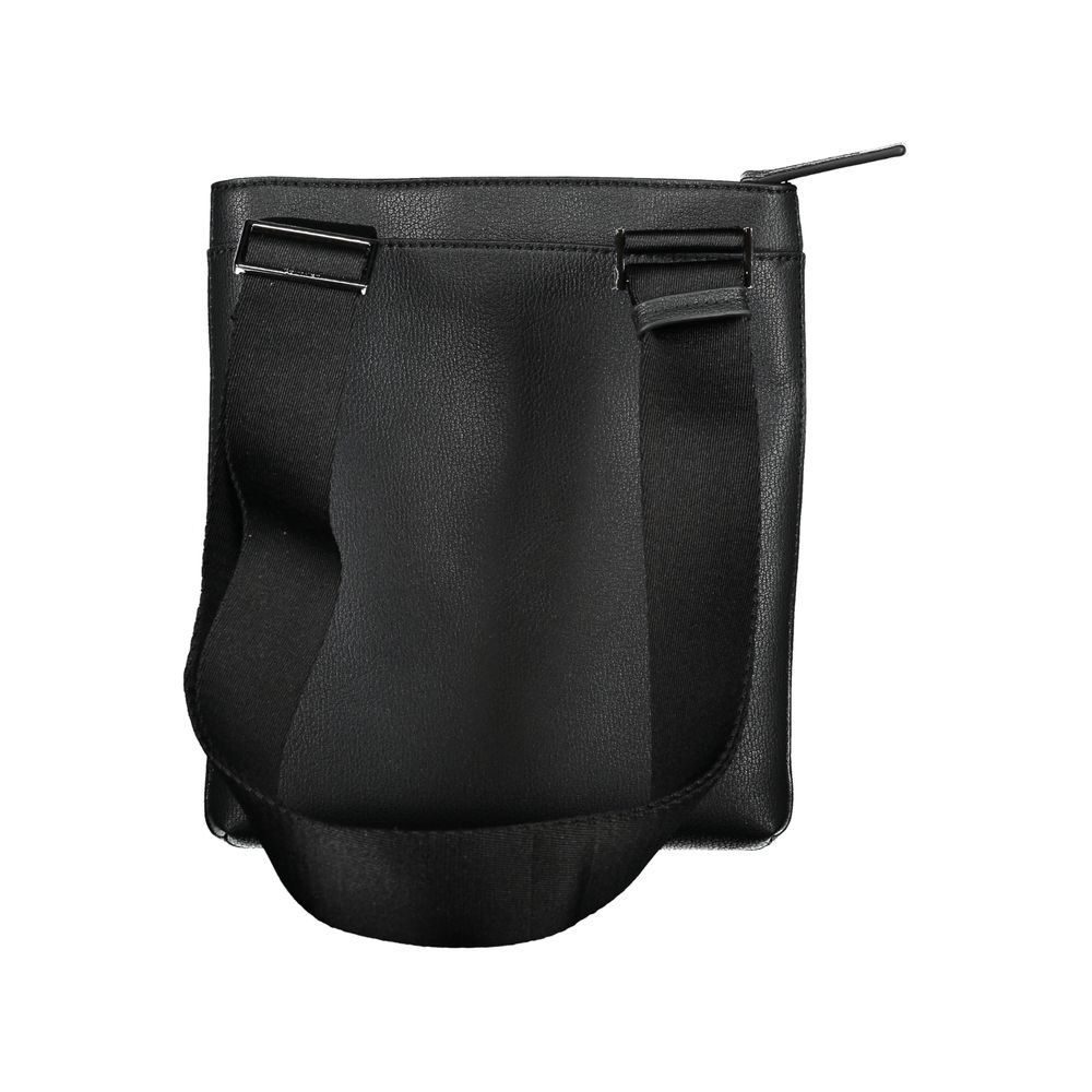 Black Polyester Men's Shoulder Bag - ventzia