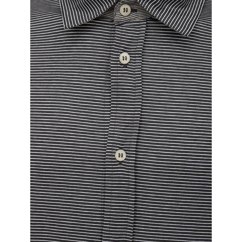 Bicolor Cotton Shirt - ventzia