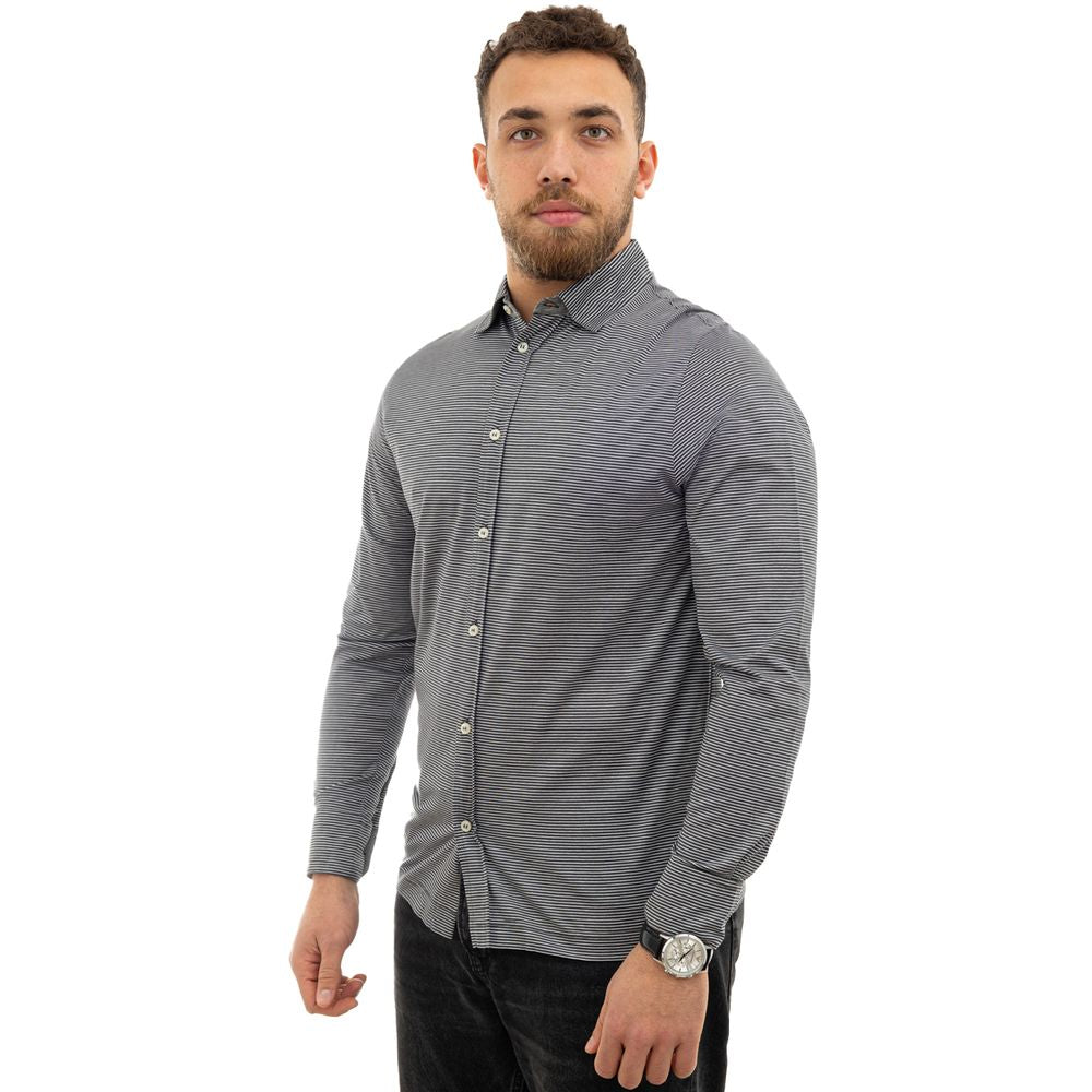 Bicolor Cotton Shirt - ventzia