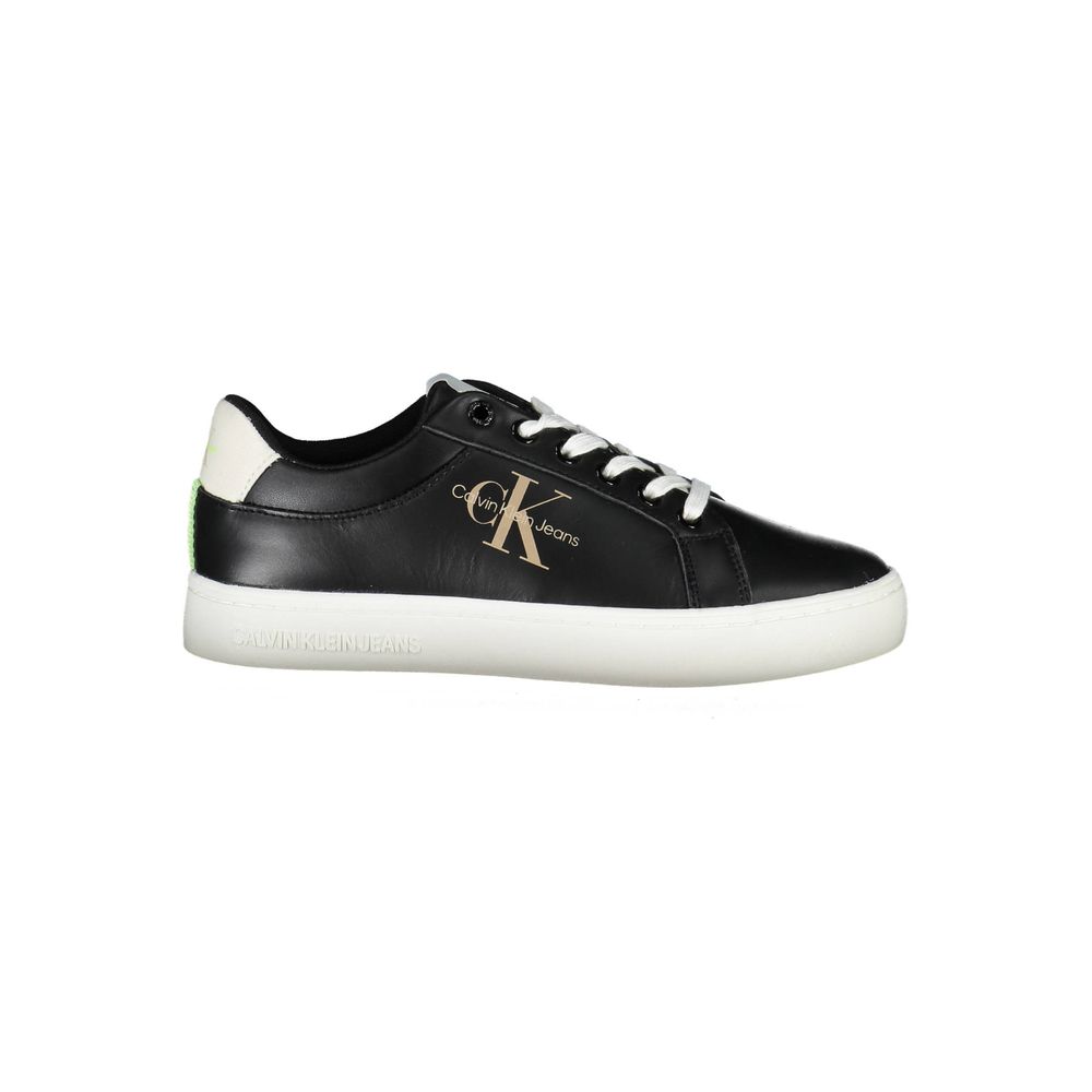 Nero Polyester Women Sneaker - ventzia
