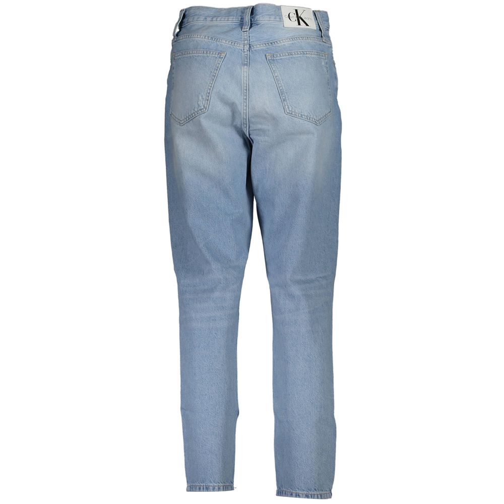 Azzurro Cotton Woman Jeans - ventzia