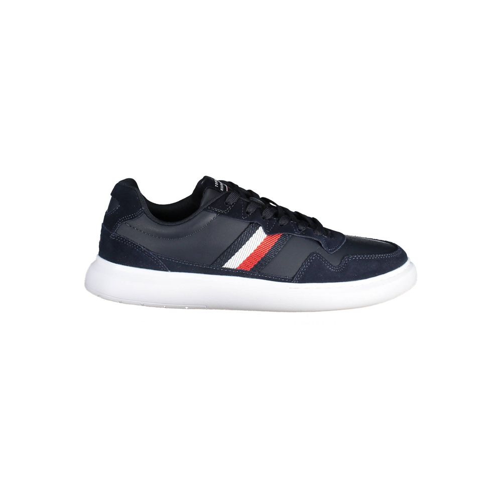 Blue Polyurethane Men Sneaker - ventzia