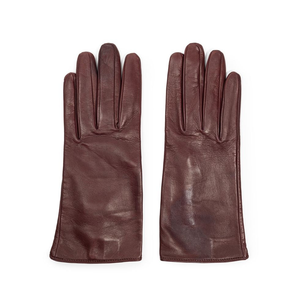 Burgundy Leather Glove - ventzia
