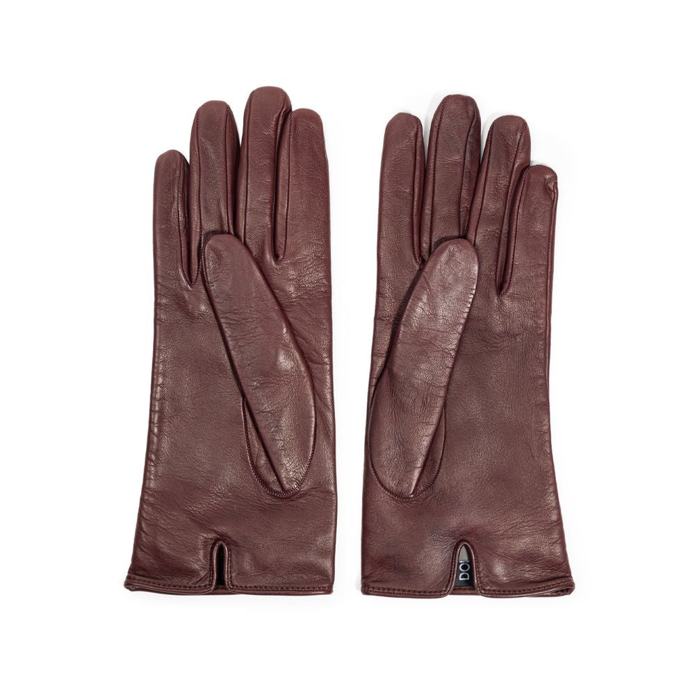 Burgundy Leather Glove - ventzia
