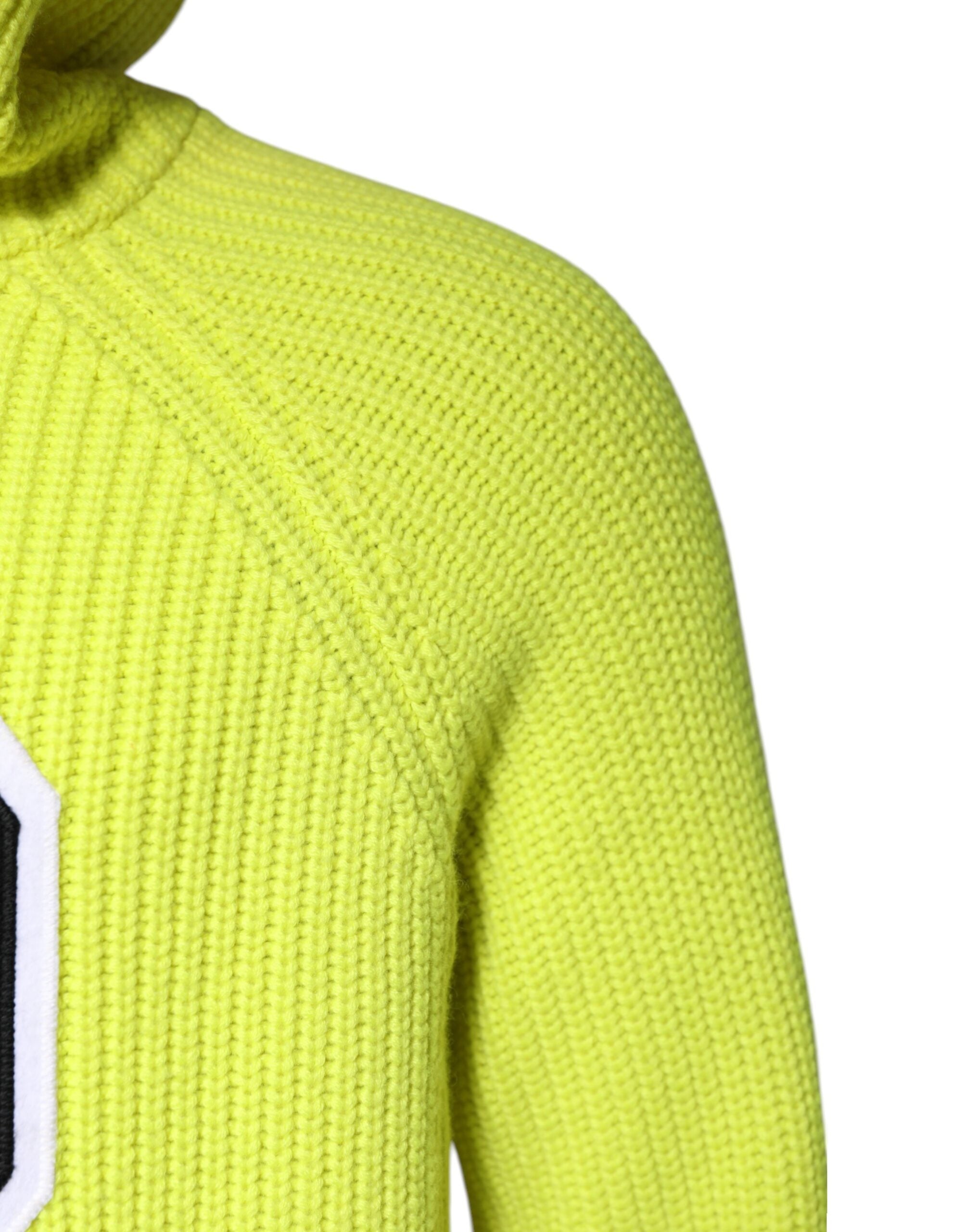 Green 69 Knit Hooded Men Pullover Sweater - ventzia