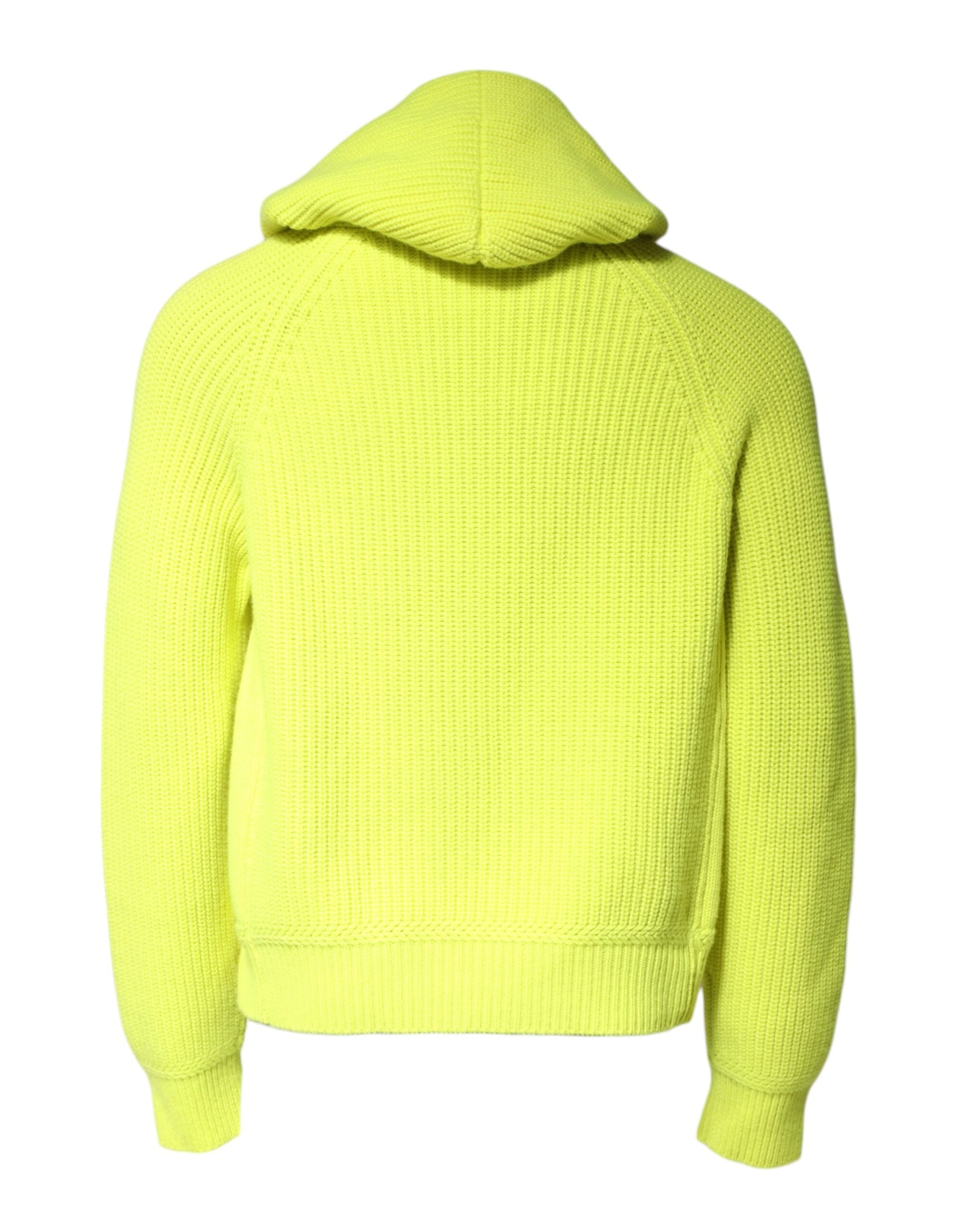 Green 69 Knit Hooded Men Pullover Sweater - ventzia