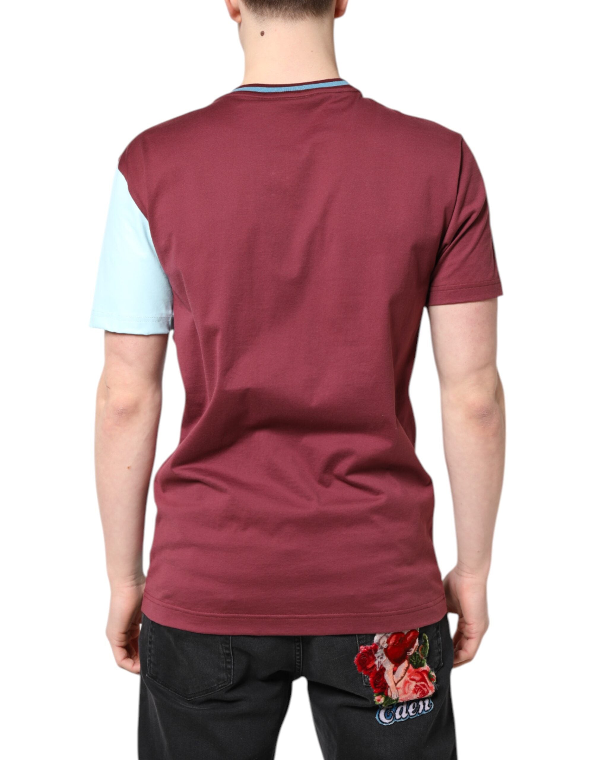 Multicolor Printed Logo Short Sleeve T-shirt - ventzia