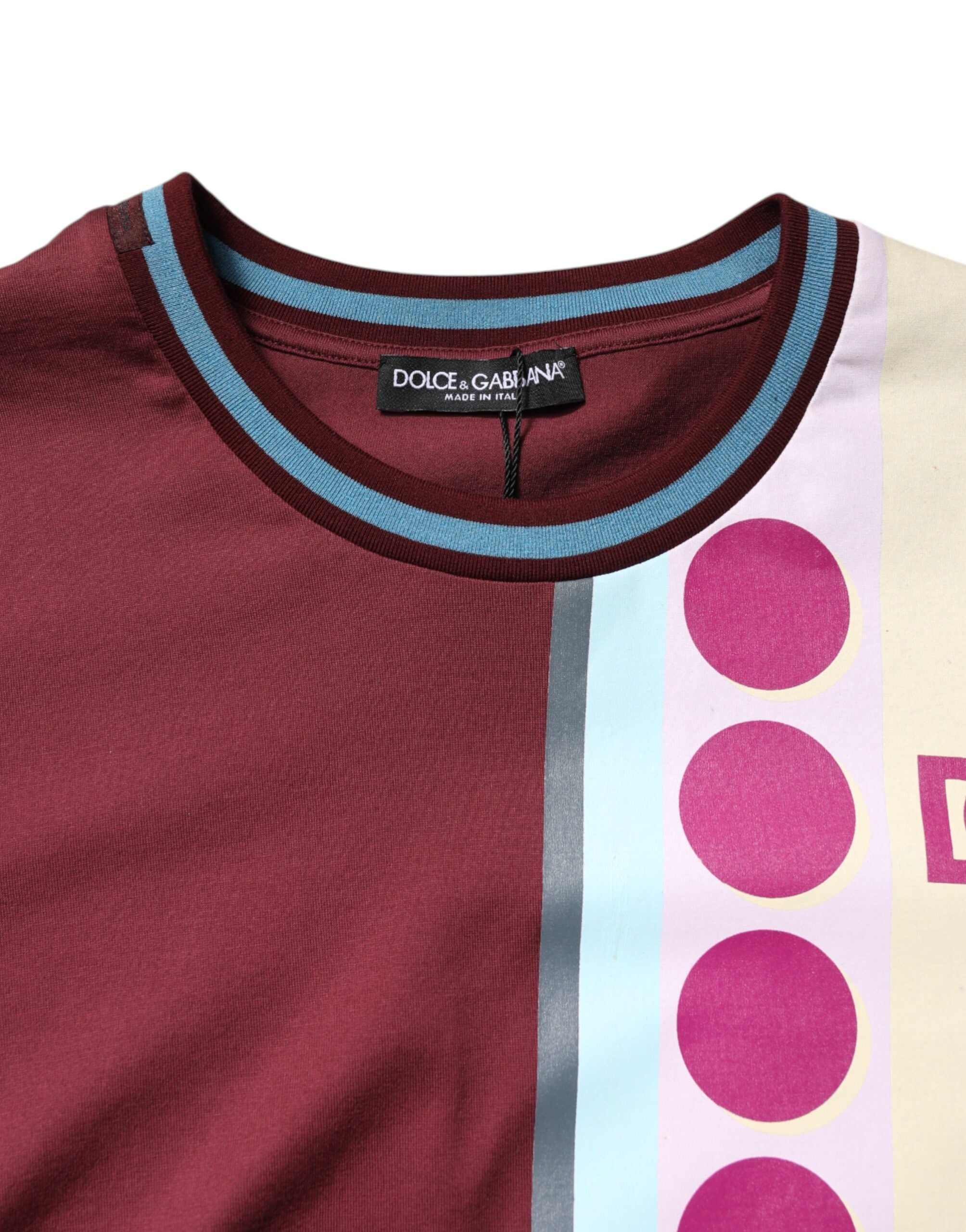 Multicolor Printed Logo Short Sleeve T-shirt - ventzia