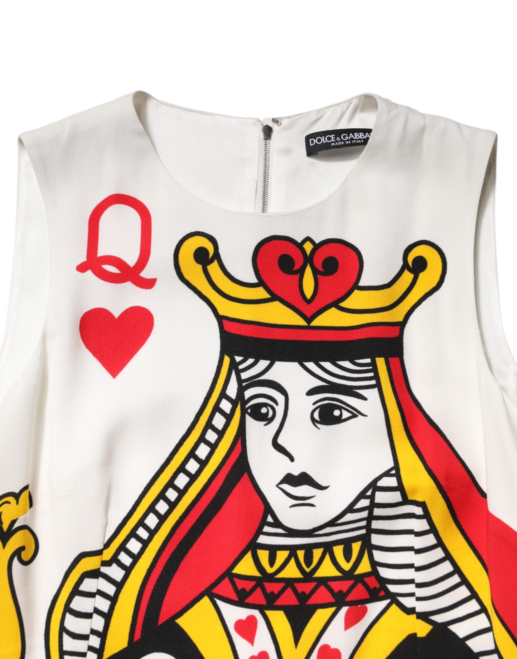 White Queen Of Hearts Sleeveless Maxi Dress - ventzia