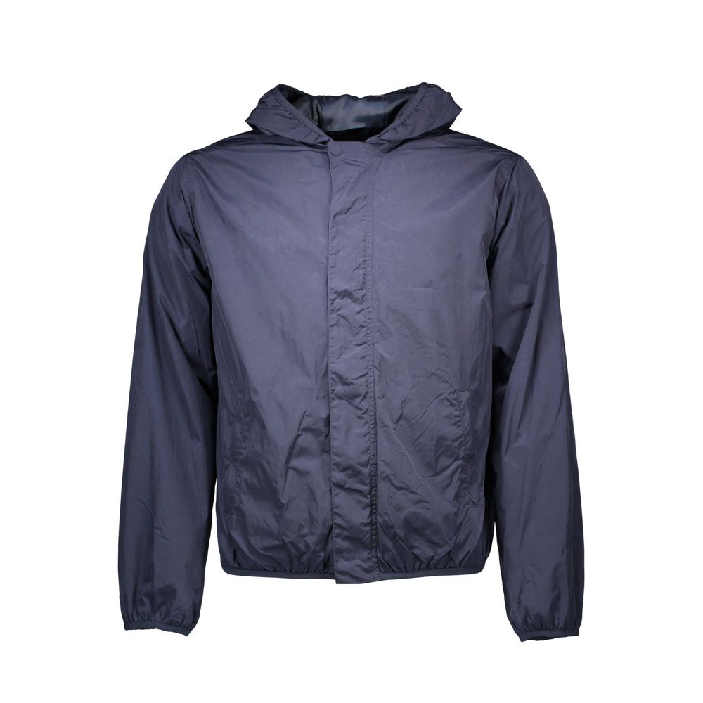 Blue Nylon Men Jacket - ventzia