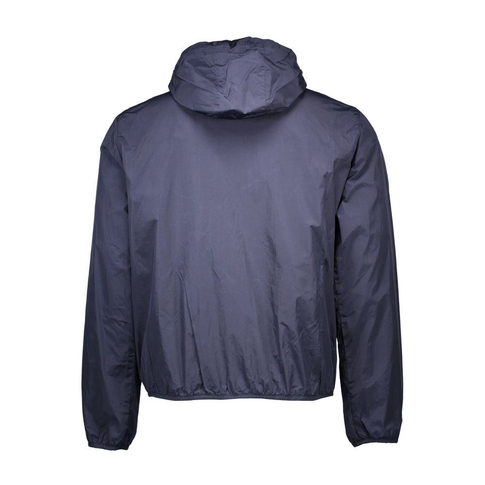 Blue Nylon Men Jacket - ventzia